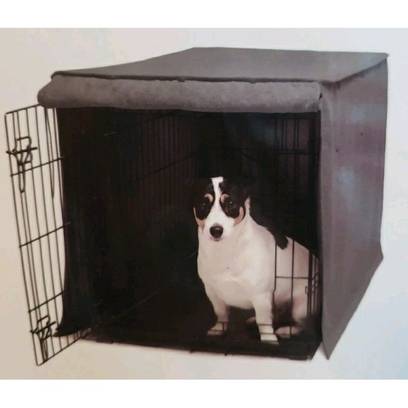 Friends Forever Other - Metal Dog Crate Cover 30.5"L x 19.5"W x 21"H Dark Grey Friends Forever EUC